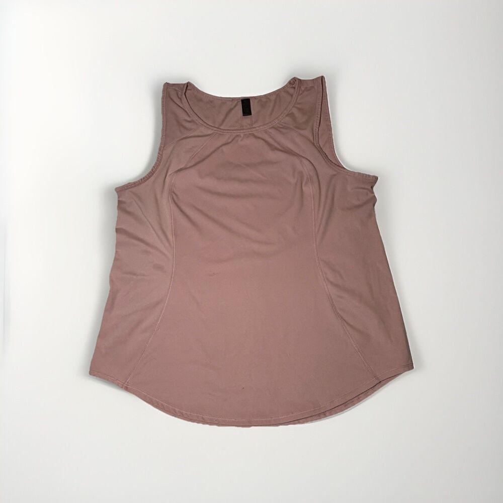90 Degree By Reflex Womens Medium Pink Open Back Tank Athletic Sleeveless